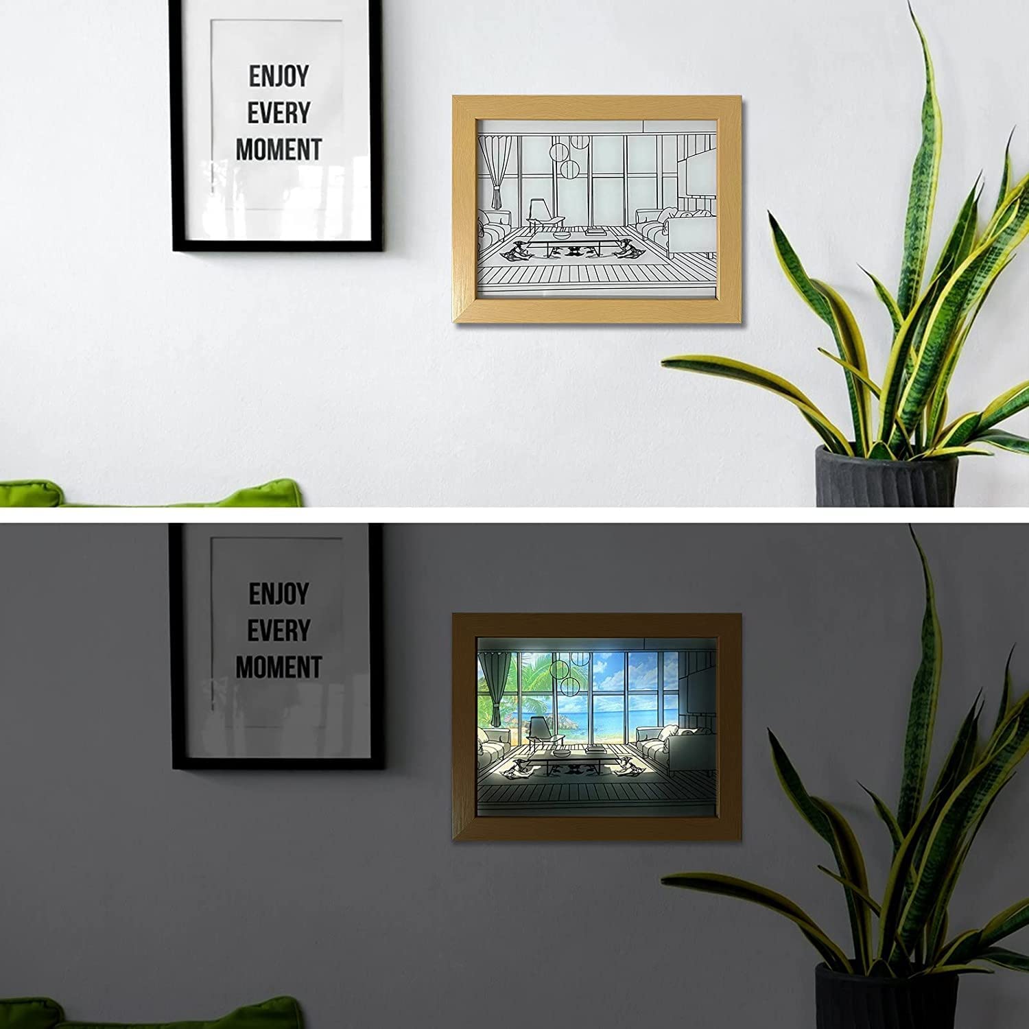 đ2023 New Decorate Sale 30% OFF - LZYoehinâ˘Decoration Lighting Painting LED Glowing Photo Frame