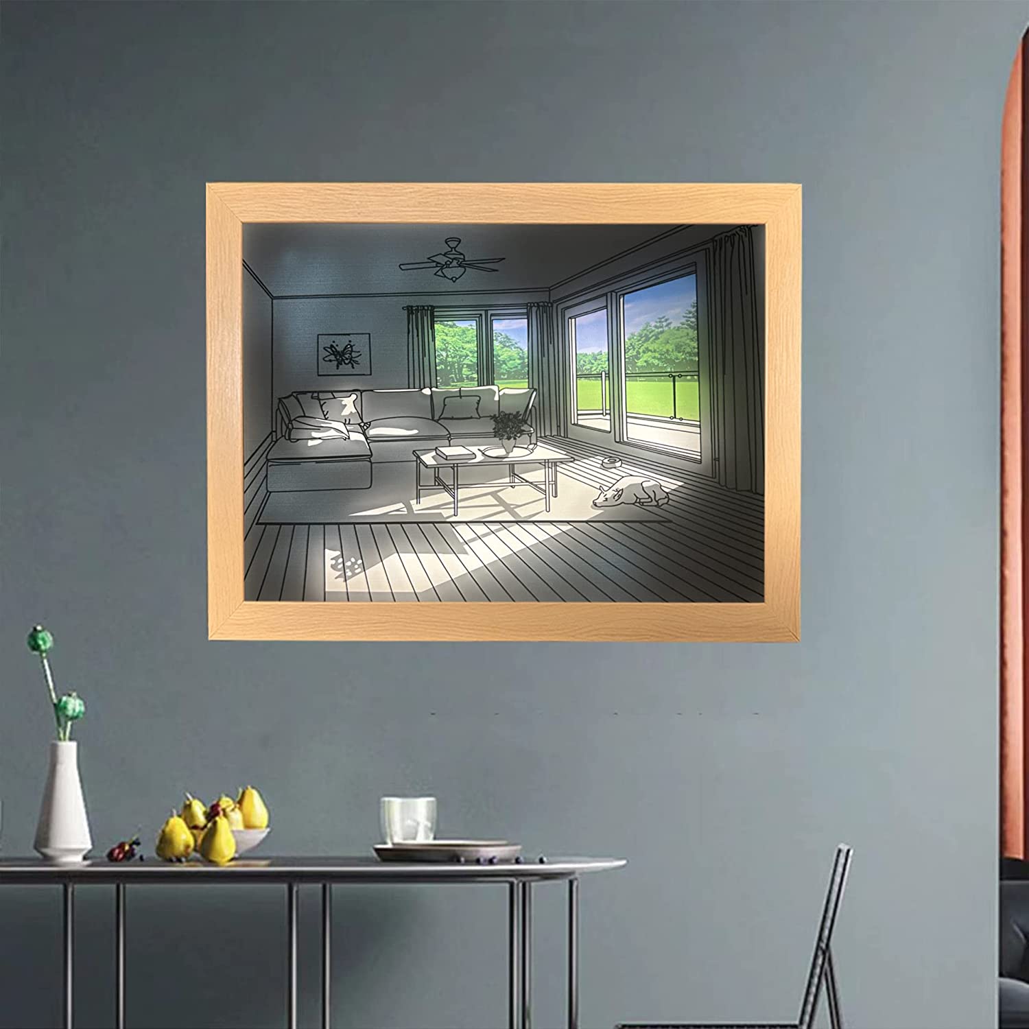 đ2023 New Decorate Sale 30% OFF - LZYoehinâ˘Decoration Lighting Painting LED Glowing Photo Frame