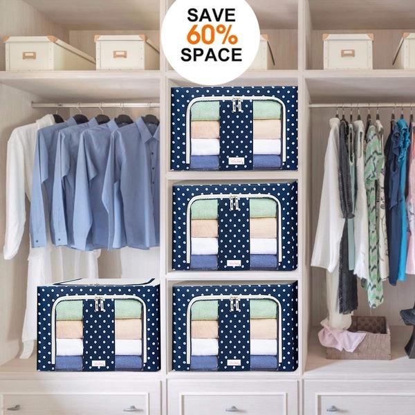 šChristmas Home Sale - LZYoehin⢠Oxford Cloth Steel Frame Storage Box