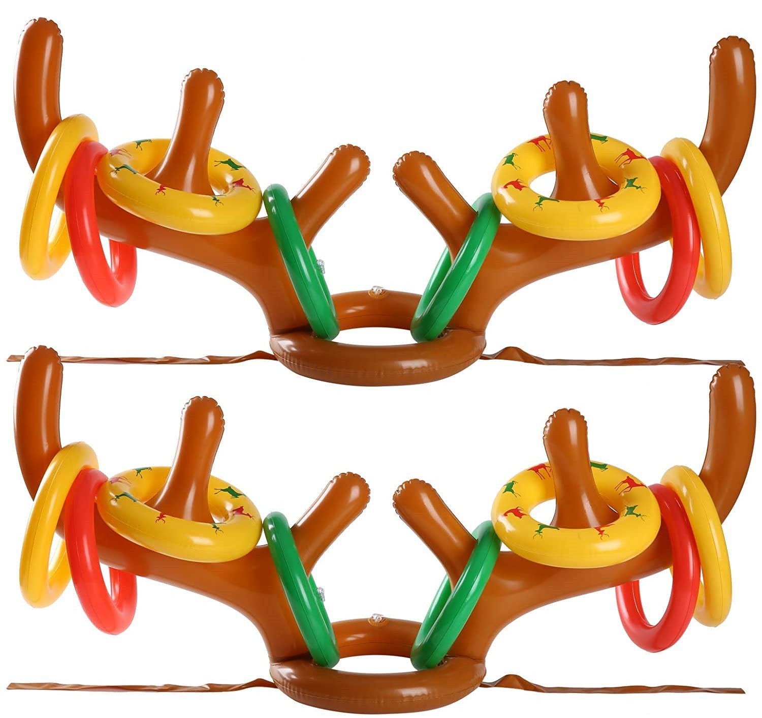 Inflatable Reindeer Antler Ring Toss Game