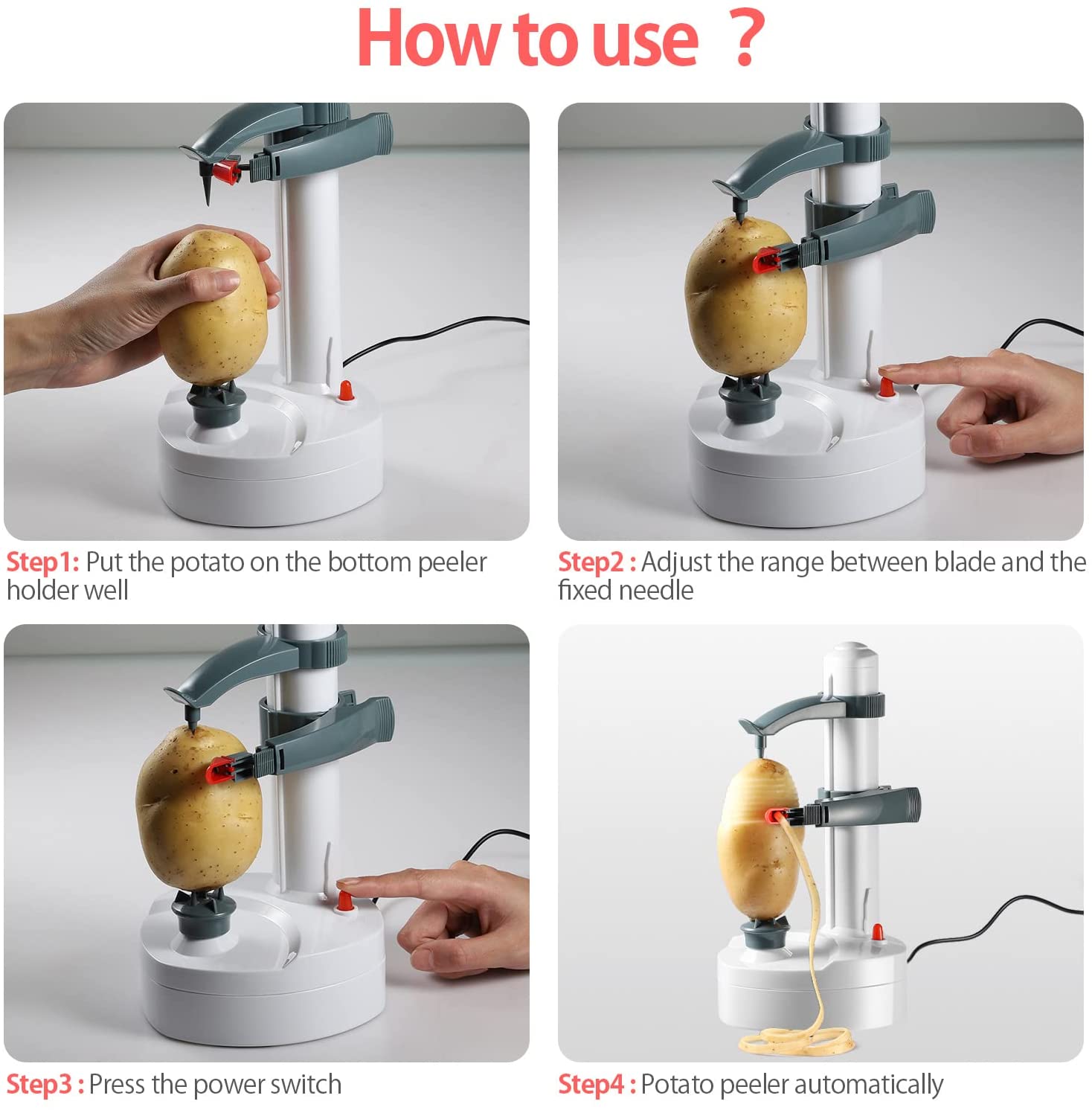 🎉Mother's Day Big Sale 50% Off - Electric Rotato Peeler