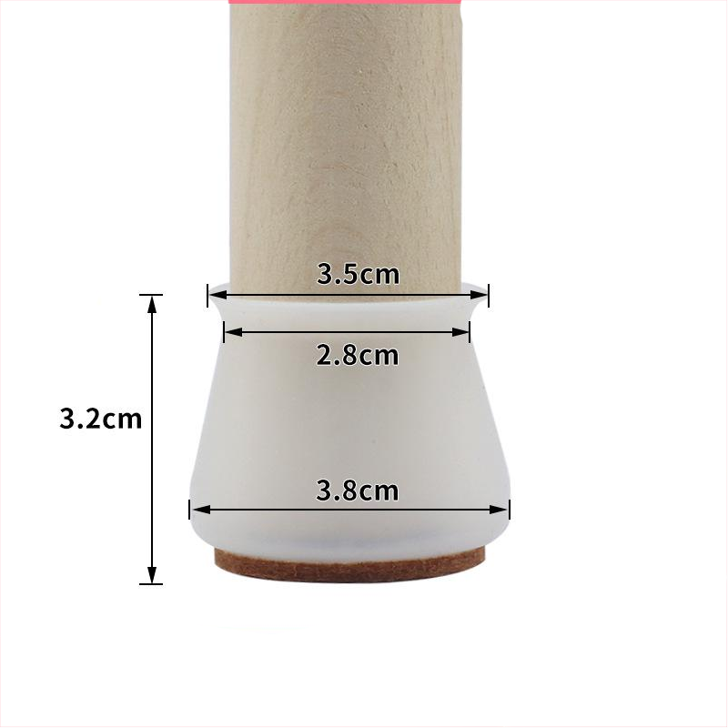 Felt Table Chair Protective Cover(1 set*4 Pcs)