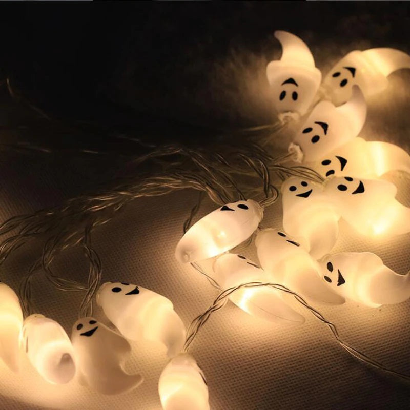 Halloween String Lights Scene Layout