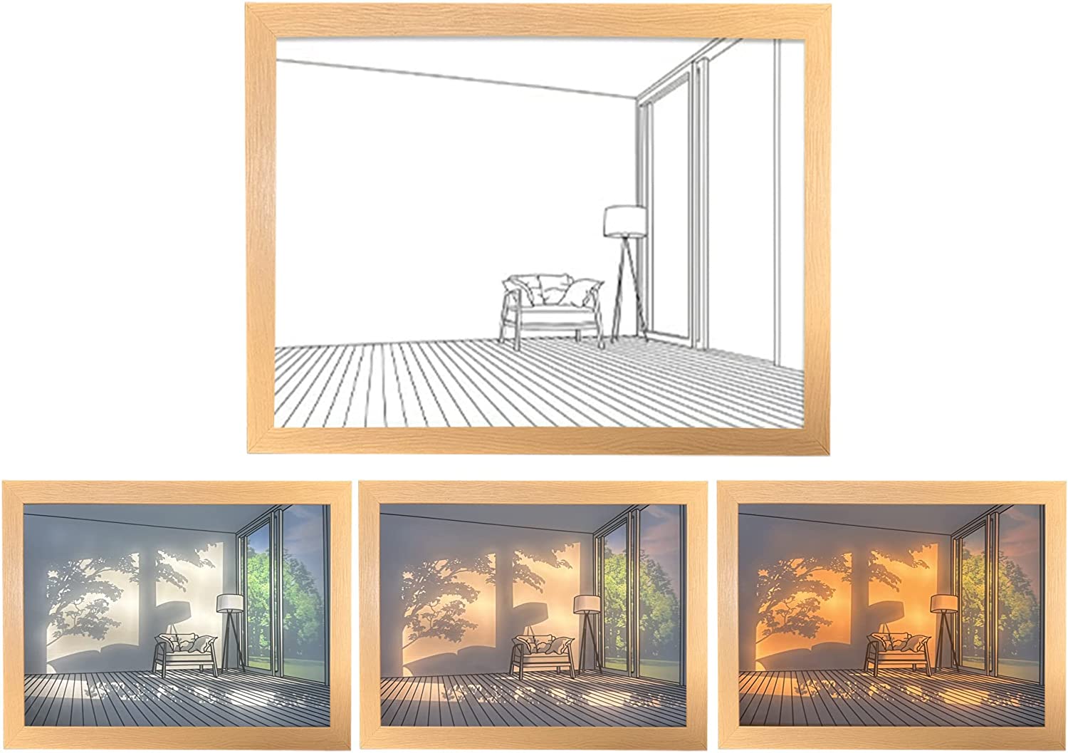 đ2023 New Decorate Sale 30% OFF - LZYoehinâ˘Decoration Lighting Painting LED Glowing Photo Frame