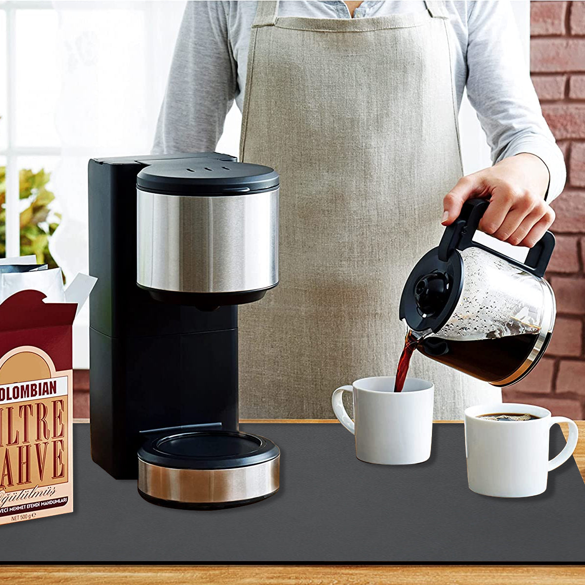 š2024 Home Day Sale 30% Off - LZYoehinā¢Oil Resistant Water Absorbent Coffee Kitchen Mat