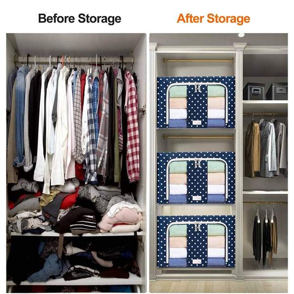 šChristmas Home Sale - LZYoehin⢠Oxford Cloth Steel Frame Storage Box