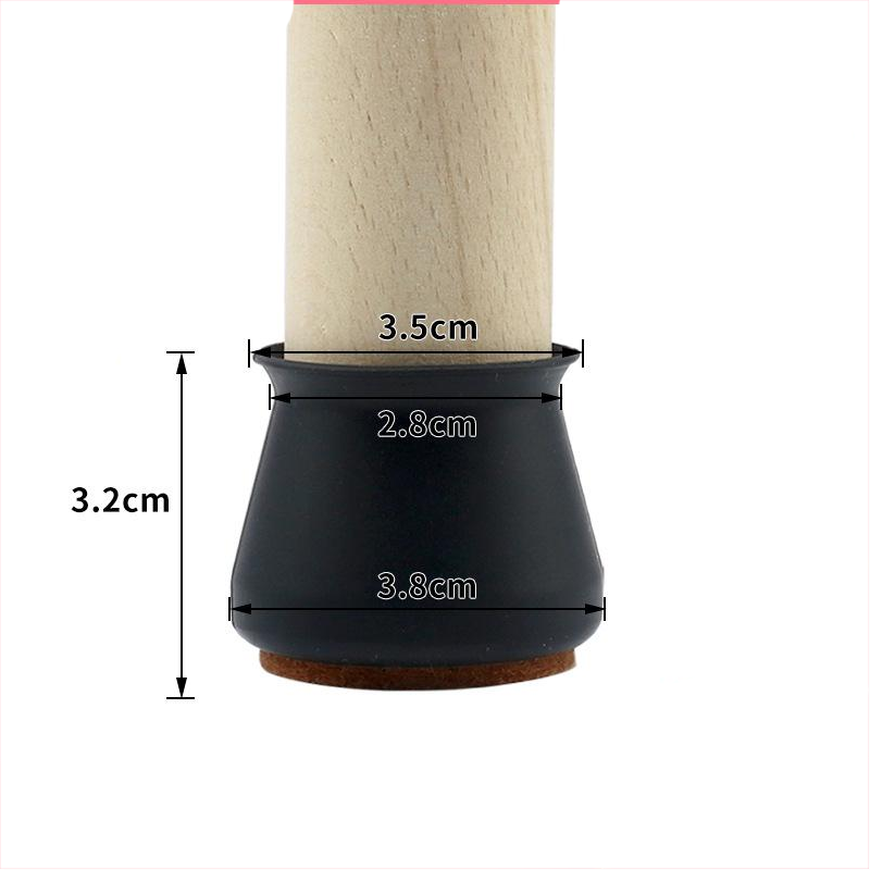 Felt Table Chair Protective Cover(1 set*4 Pcs)