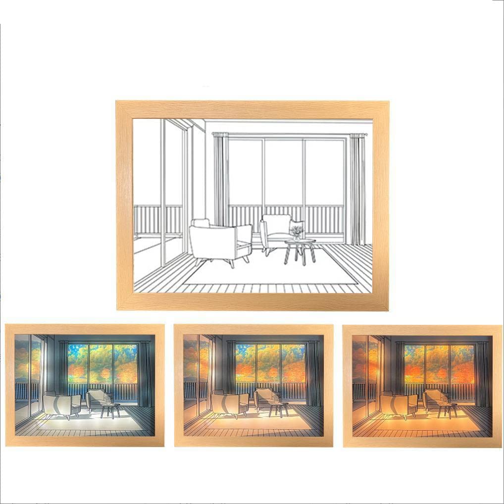 đ2023 New Decorate Sale 30% OFF - LZYoehinâ˘Decoration Lighting Painting LED Glowing Photo Frame