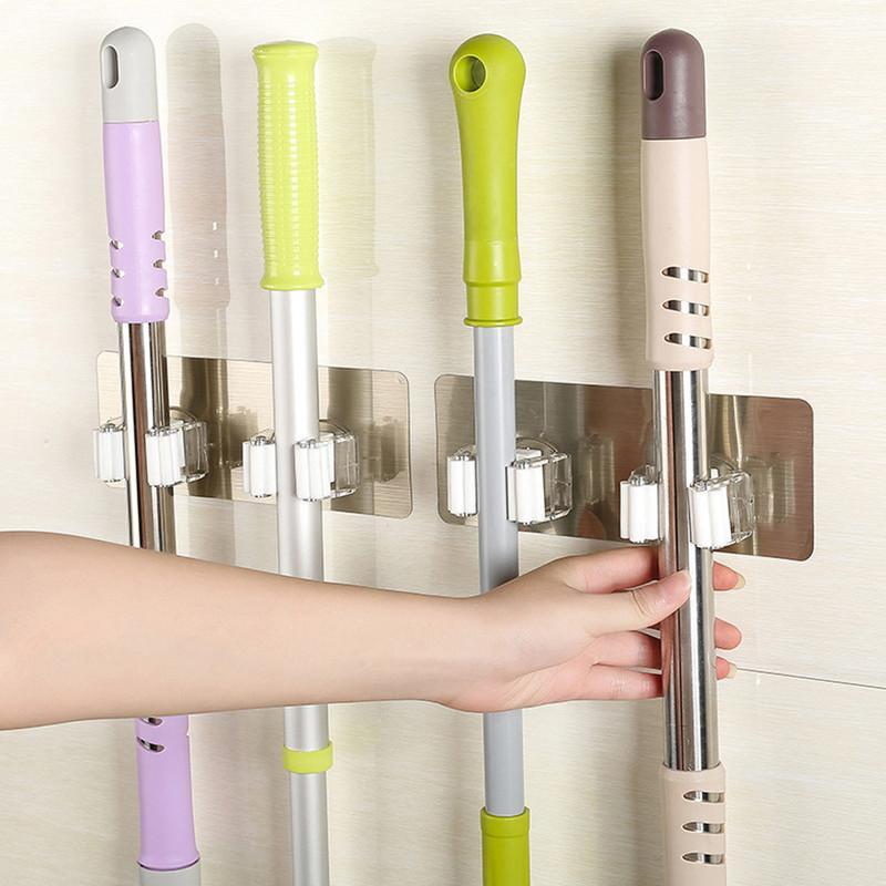 Wall Mounted Mop Organizer Holder
