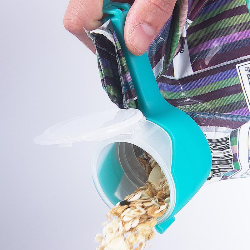 Easy Pour and Seal Food Storage Bag Sealing Clip