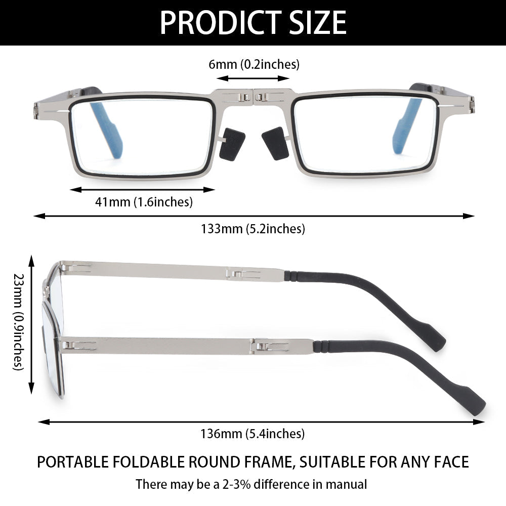 🎄50% Off🎄Early Christmas Promotion🎅Folding Blue Light Blocking Reading Glasses Anti UV400