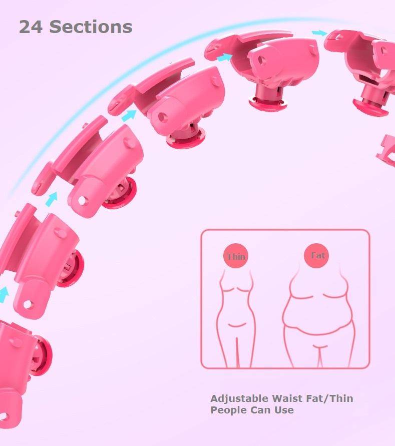 Not Fall Size Adjustable Hula Hoop