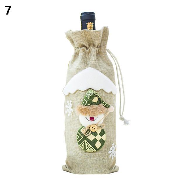 Christmas Wine Bottle Cover