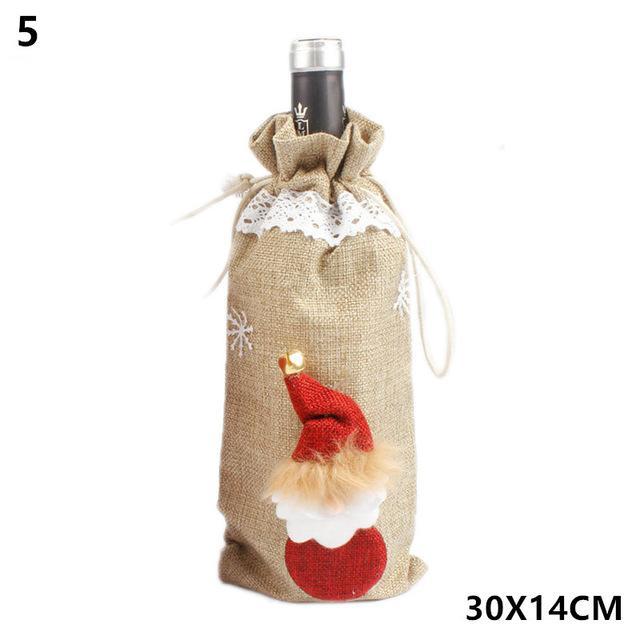 Christmas Wine Bottle Cover
