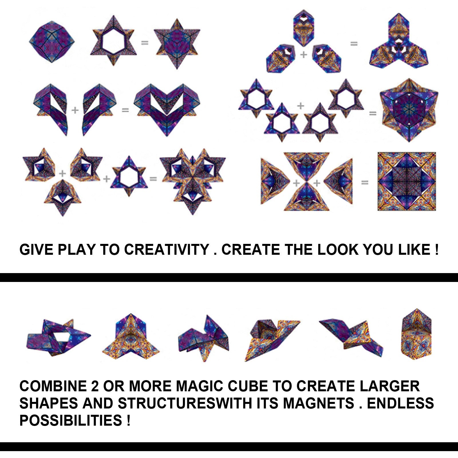 🎉New Year Big Sale 50% Off 🎉Magic Rubik's Cube Combination Deformation