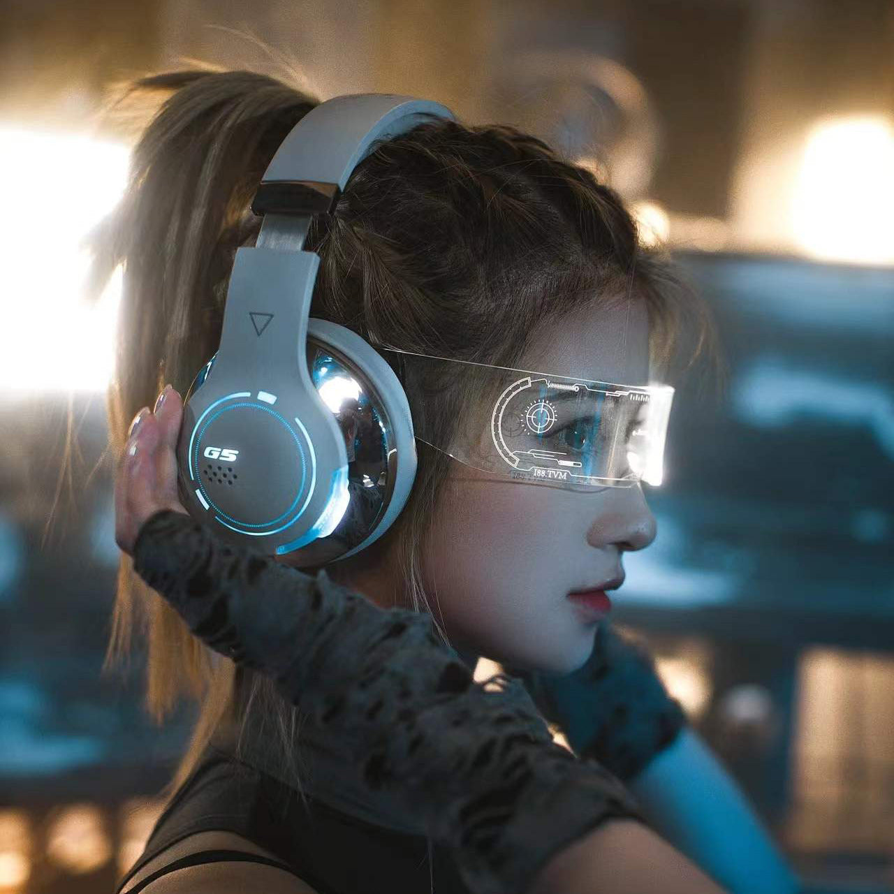 LED Cyberpunk Style Luminous Glasses