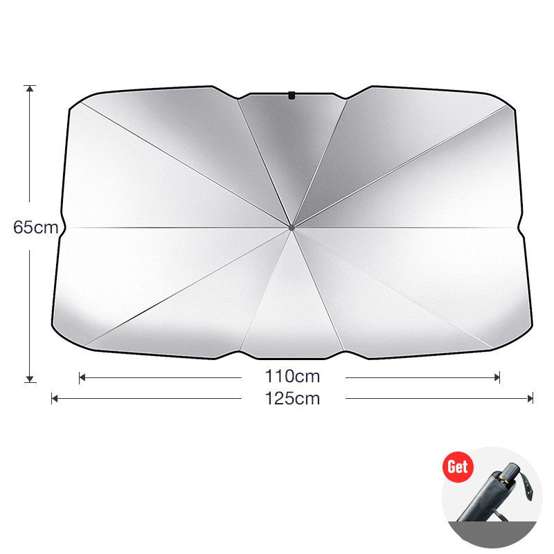 šSummer Funny Big Sale 50% Off -LZYoehinā¢Foldable Car Umbrella Sunshade Cover UV Block