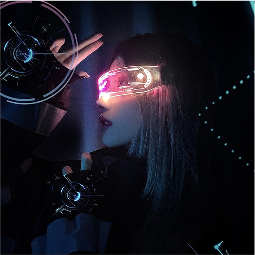 LED Cyberpunk Style Luminous Glasses