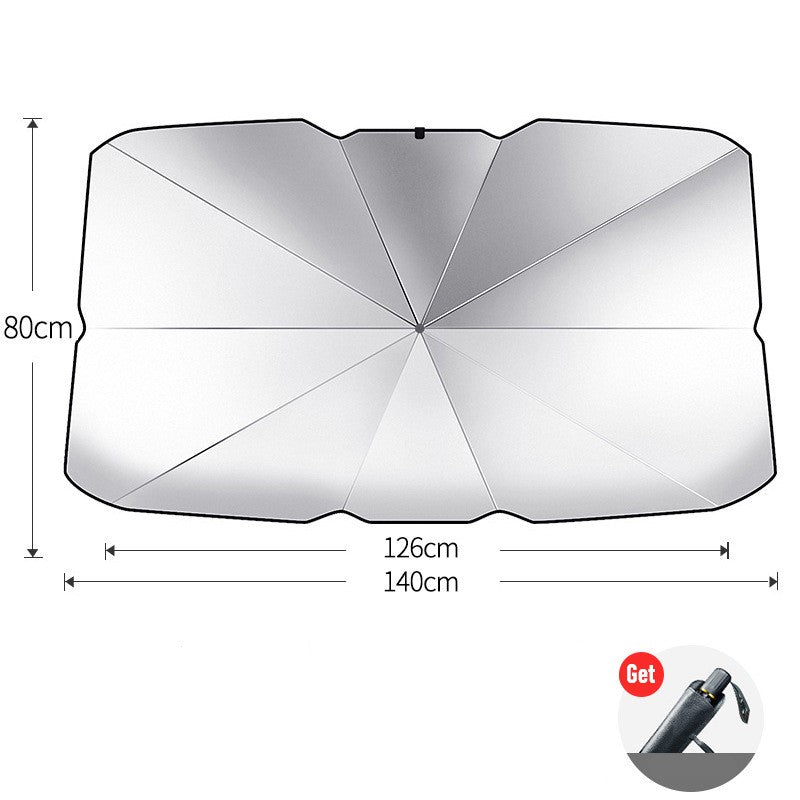 šSummer Funny Big Sale 50% Off -LZYoehinā¢Foldable Car Umbrella Sunshade Cover UV Block