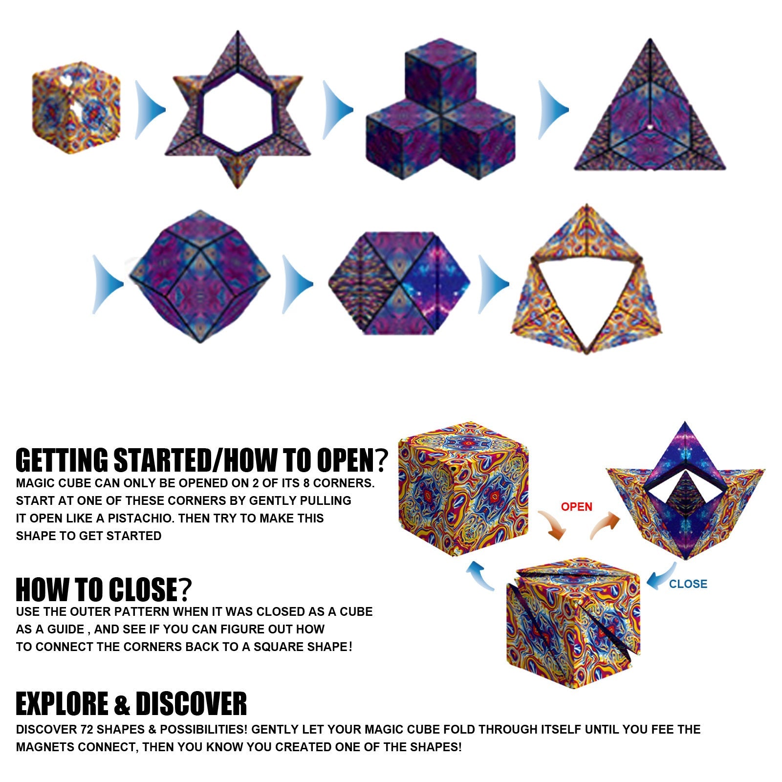 🎉New Year Big Sale 50% Off 🎉Magic Rubik's Cube Combination Deformation
