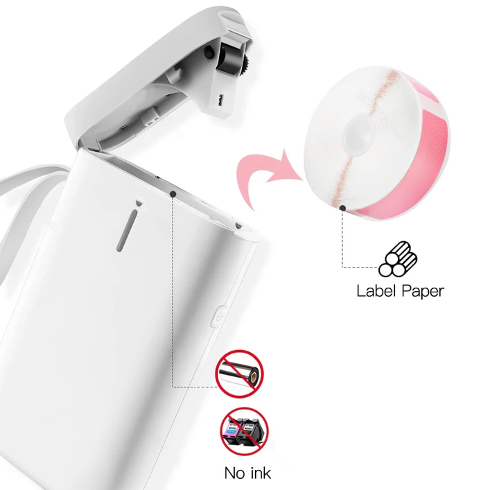 Wireless Portable Pocket Label Printer