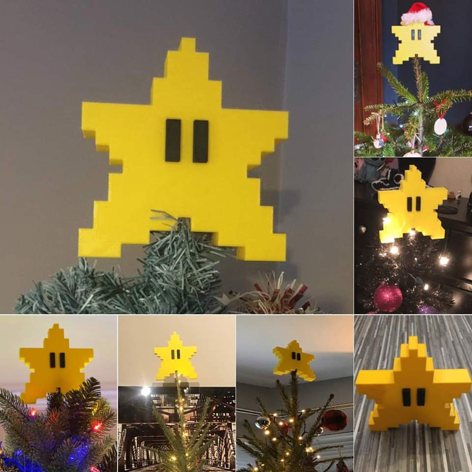 🎄Early Christmas Promotion 50% Off🎄🎅3D Pixel Star Christmas Tree Toppers