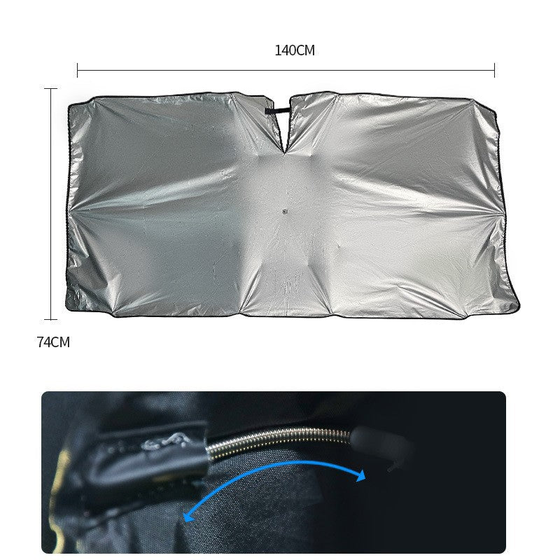 šSummer Funny Big Sale 50% Off -LZYoehinā¢Foldable Car Umbrella Sunshade Cover UV Block