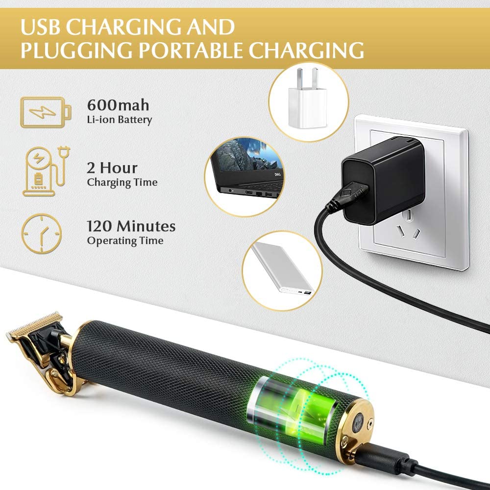 🎉2024 Athletic Promotions 50% Off - Cordless Zero Gapped Barber Hair Clipper