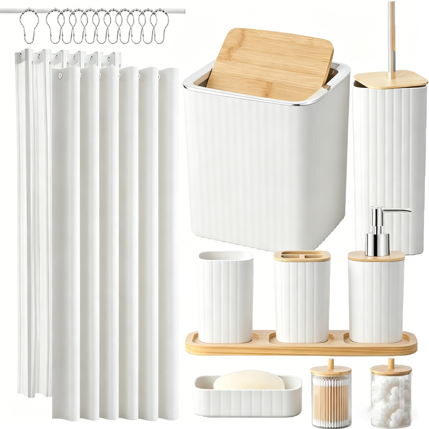 Zrodlmo®22PCS Functional Bathroom Accessories Set