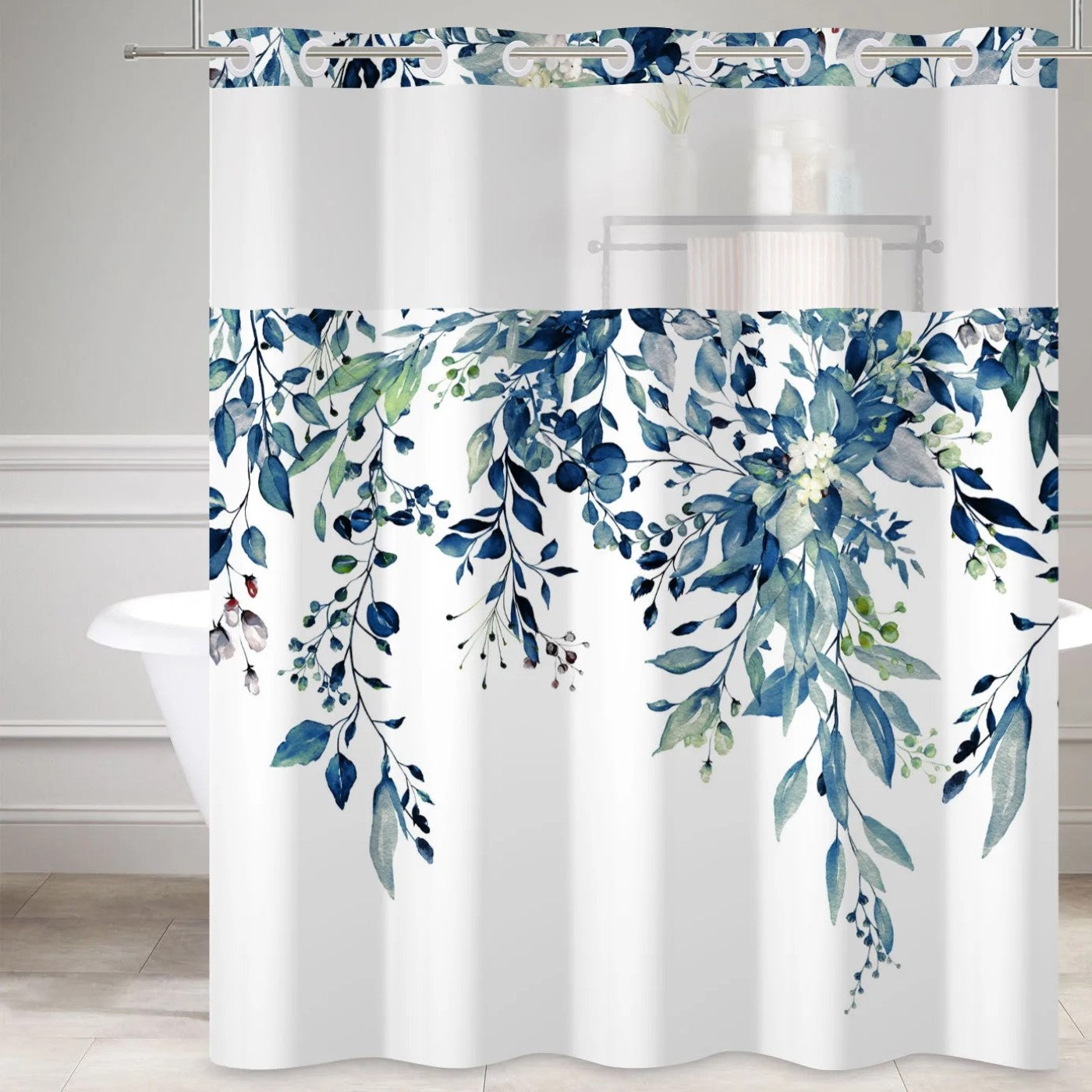 Zrodlmo™No Hooks Wildflower Waterproof Shower Curtains(Buy 2 get free shipping)