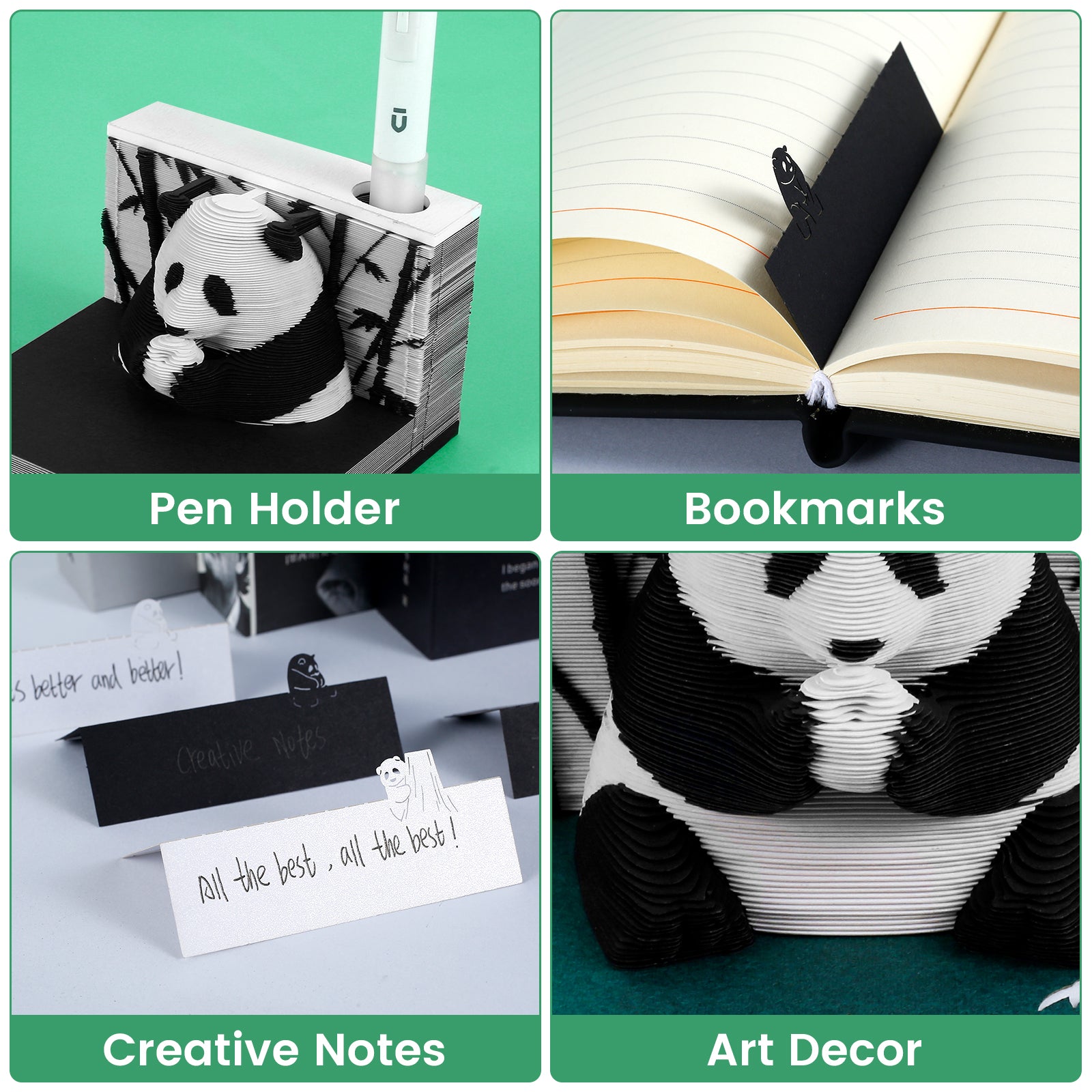 🎇Gift Sale 30% OFF - LZYoehin™3D Panda DIY Note Notepad