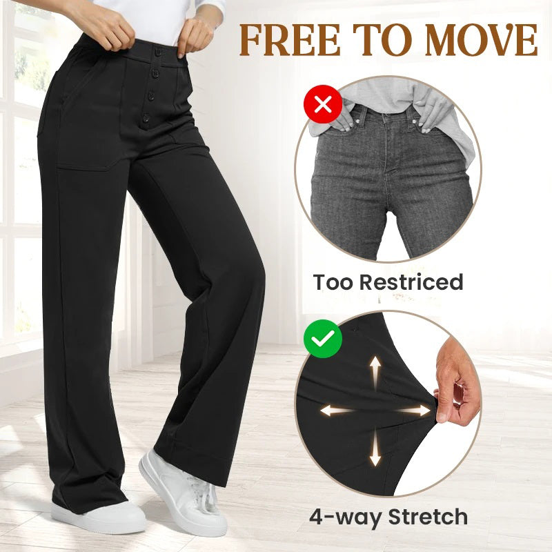 🎇2025 New Year 30% Off Promotion - LZYoehin™Women's Large Size High Waist Stretch Casual Pants