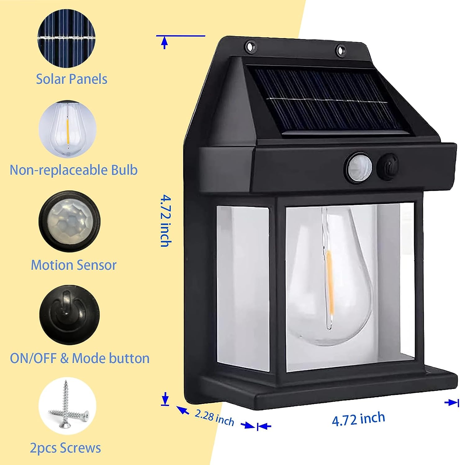 🎊Home Decoration 30% Sale - LZYoehin™Outdoor Solar Wall Lamp(Buy 4 Free Shipping)