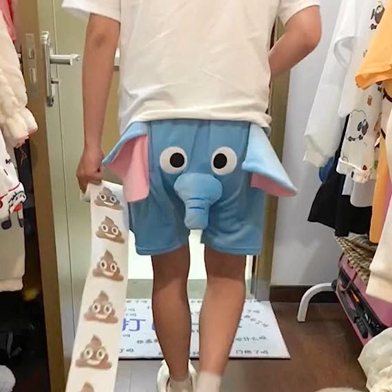 🎇2023 New Clothe Sale 30% OFF - LZYoehin™Funny Elephant Shorts Home Couple Shorts