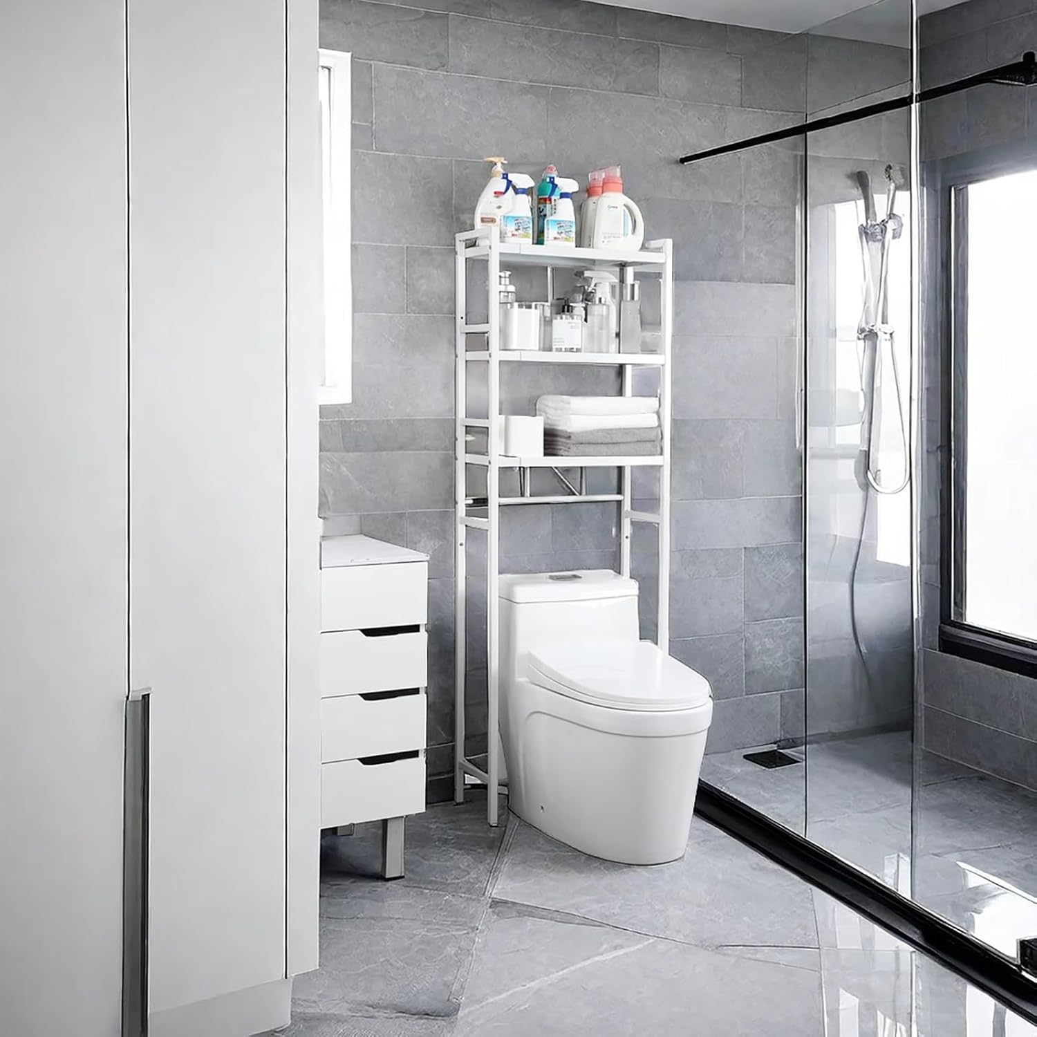 Bathroom Storage Rack Over Toilet