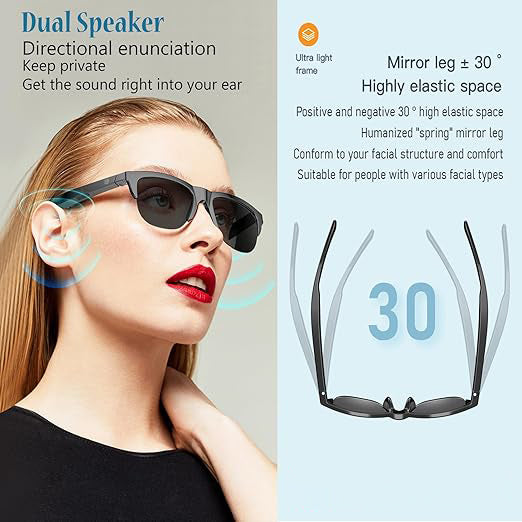 🎇2024 Smart Wear Sale 50% OFF -Smart Glasses Listenable Songs Wireless Headphone