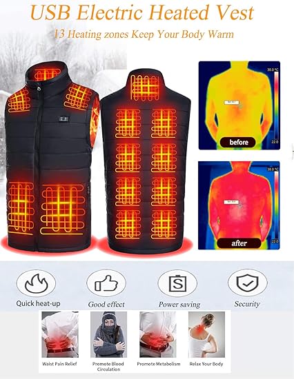 🎄Christmas Hot Sale 50% Off🎄 Heated Vest Jackets For Men And Women