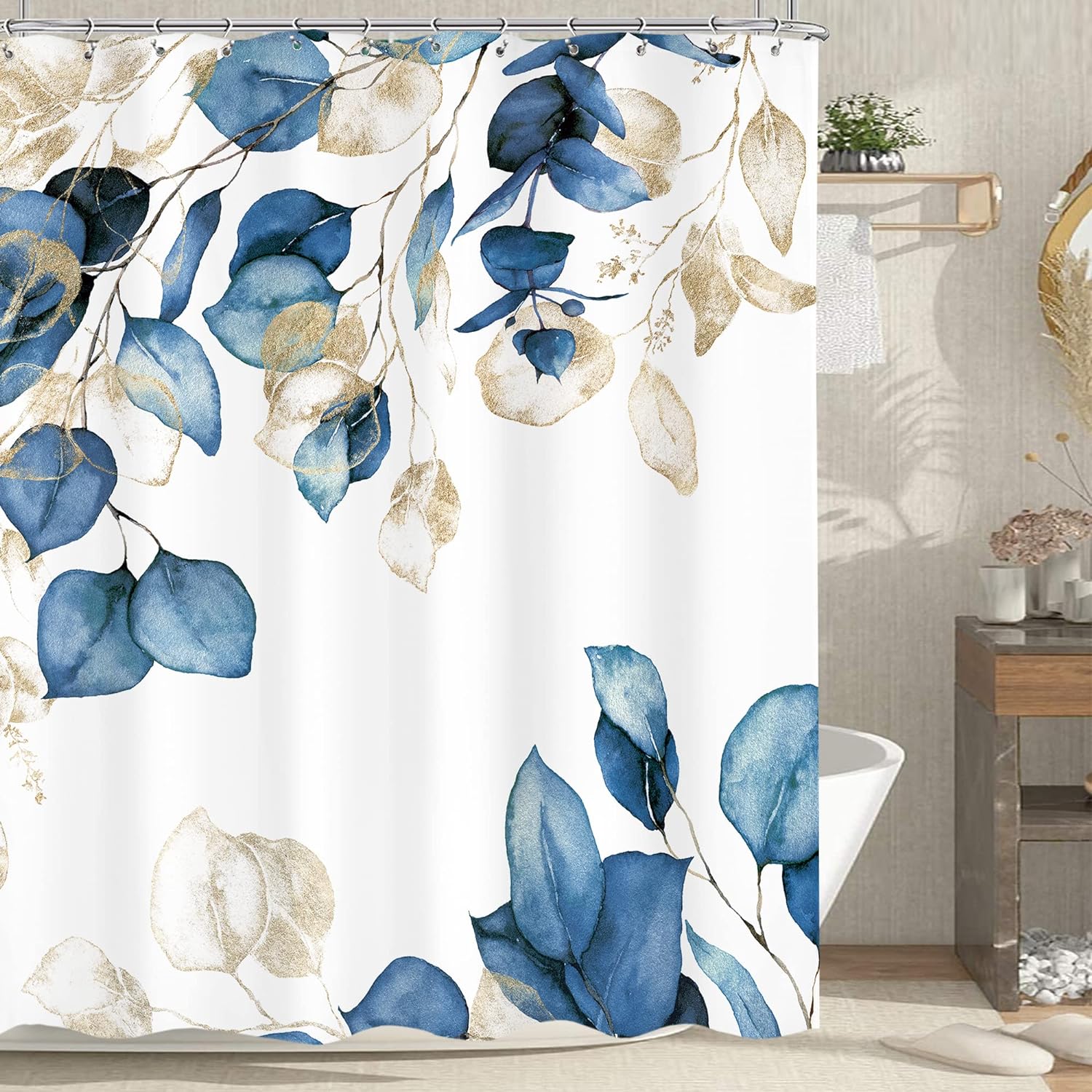 Zrodlmo™Modern Plants Floral Shower Curtain