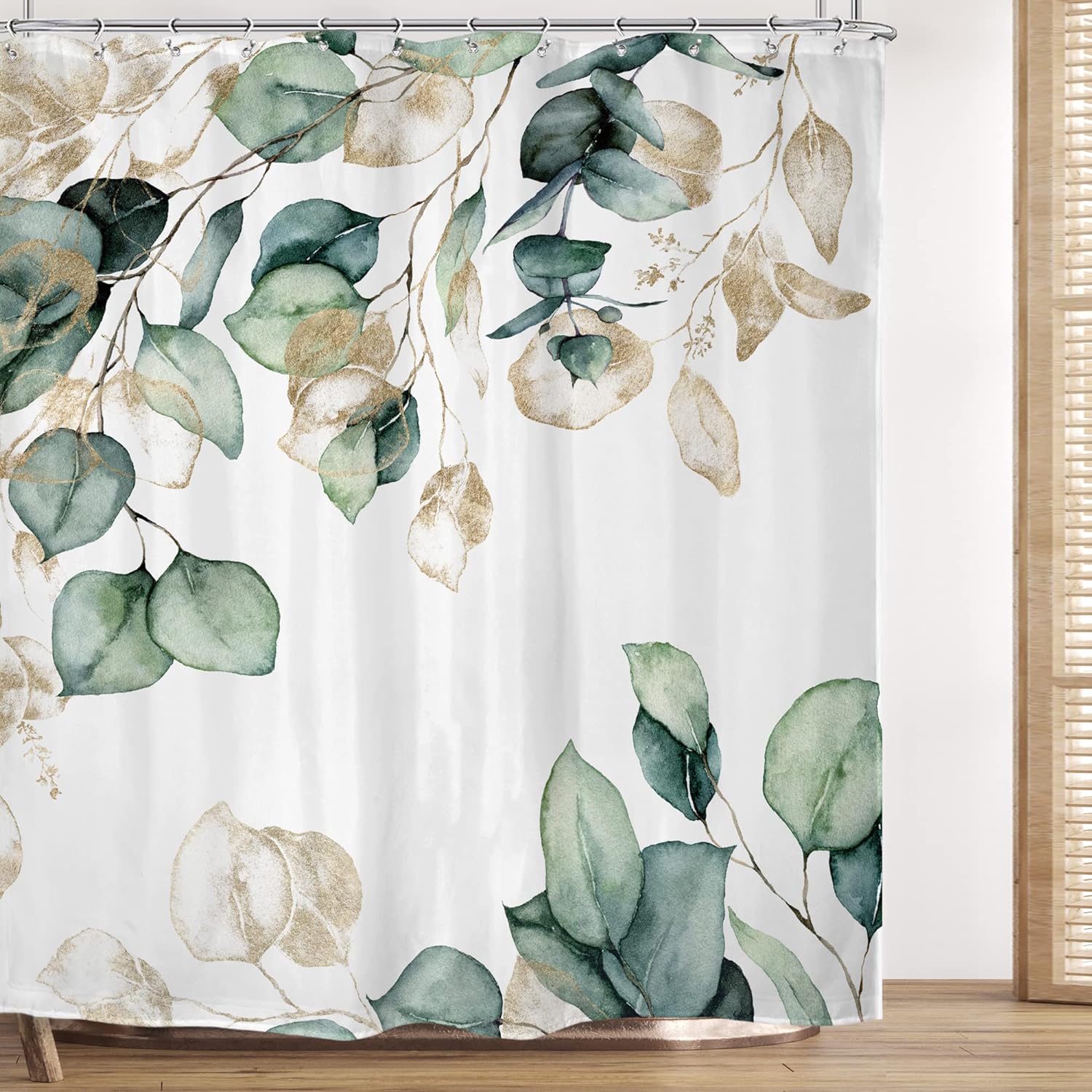 Zrodlmo™Modern Plants Floral Shower Curtain