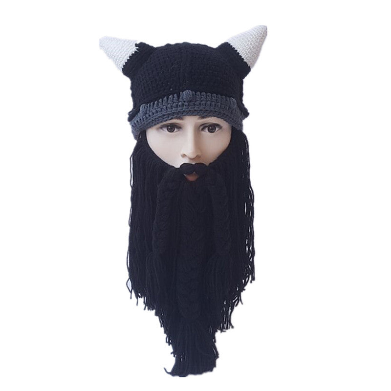 🎄Christmas Promotion 30% Off - LZYoehin™Viking Warrior Handmade Woolen Hat