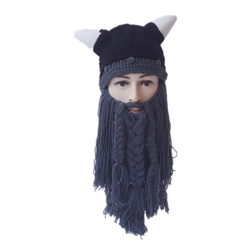 🎄Christmas Promotion 30% Off - LZYoehin™Viking Warrior Handmade Woolen Hat