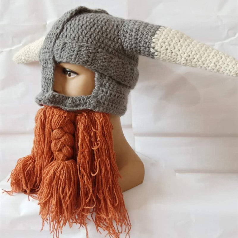 🎄Christmas Promotion 30% Off - LZYoehin™Viking Warrior Handmade Woolen Hat