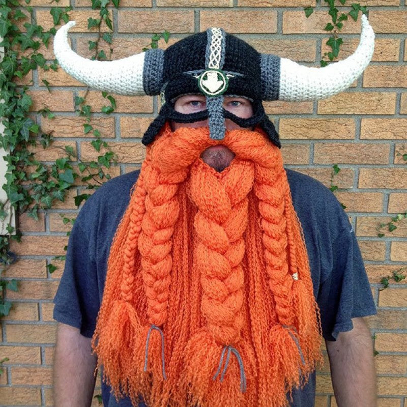 🎄Christmas Promotion 30% Off - LZYoehin™Viking Warrior Handmade Woolen Hat