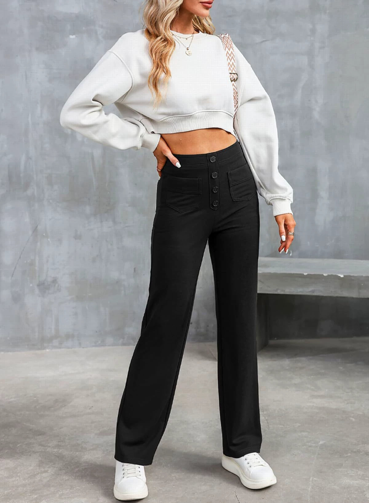 🎇2025 New Year 30% Off Promotion - LZYoehin™Women's Large Size High Waist Stretch Casual Pants