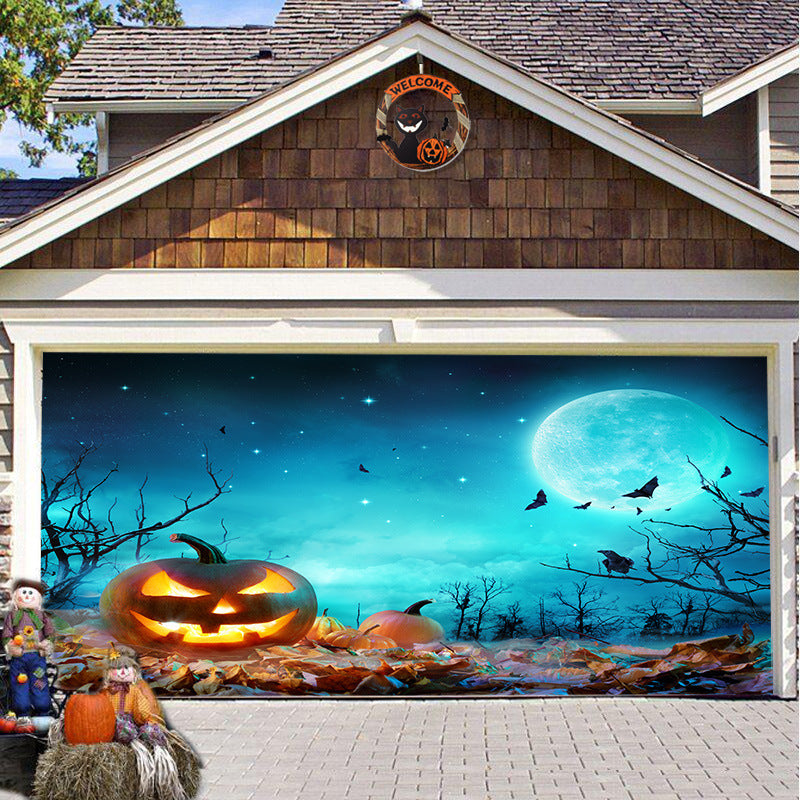 🎃Halloween Sale 50% Off - Halloween Garage Door Backdrop