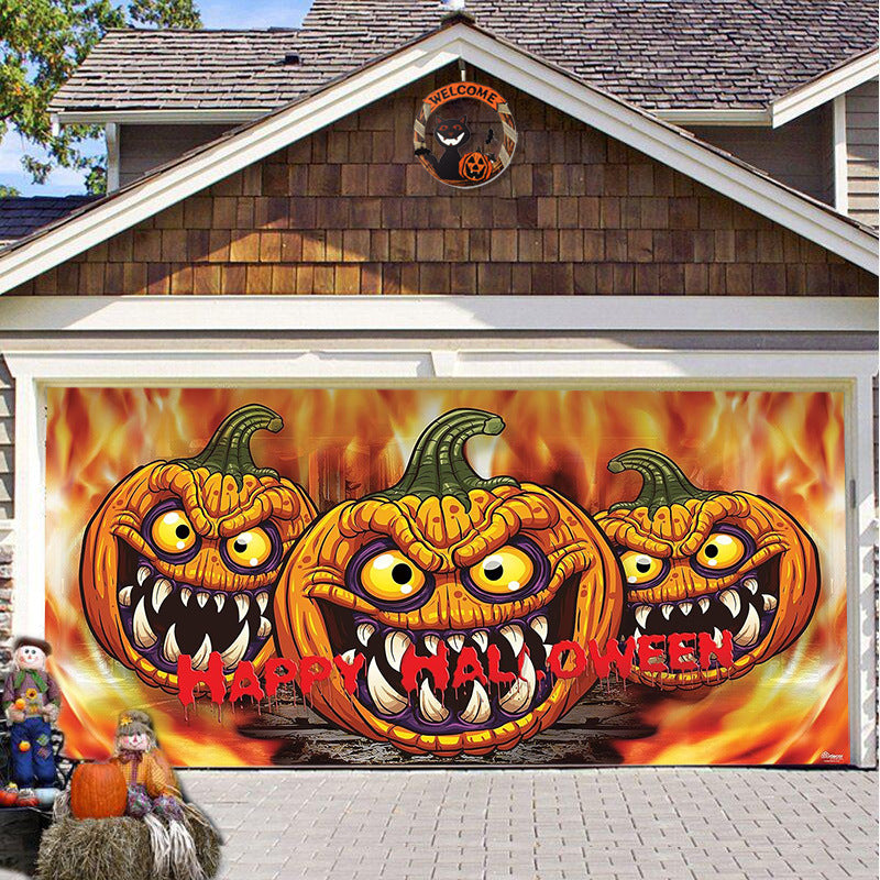 🎃Halloween Sale 50% Off - Halloween Garage Door Backdrop