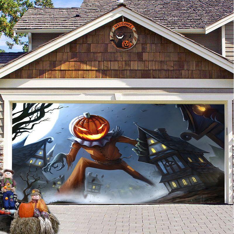 🎃Halloween Sale 50% Off - Halloween Garage Door Backdrop