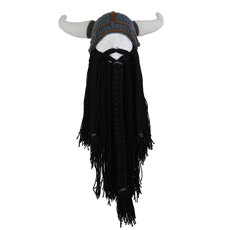 🎄Christmas Promotion 30% Off - LZYoehin™Viking Warrior Handmade Woolen Hat