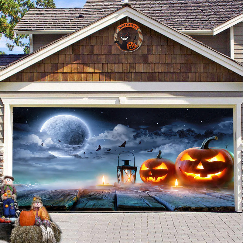 🎃Halloween Sale 50% Off - Halloween Garage Door Backdrop