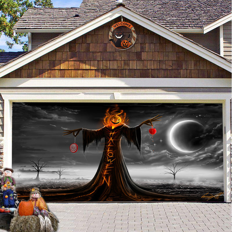 🎃Halloween Sale 50% Off - Halloween Garage Door Backdrop